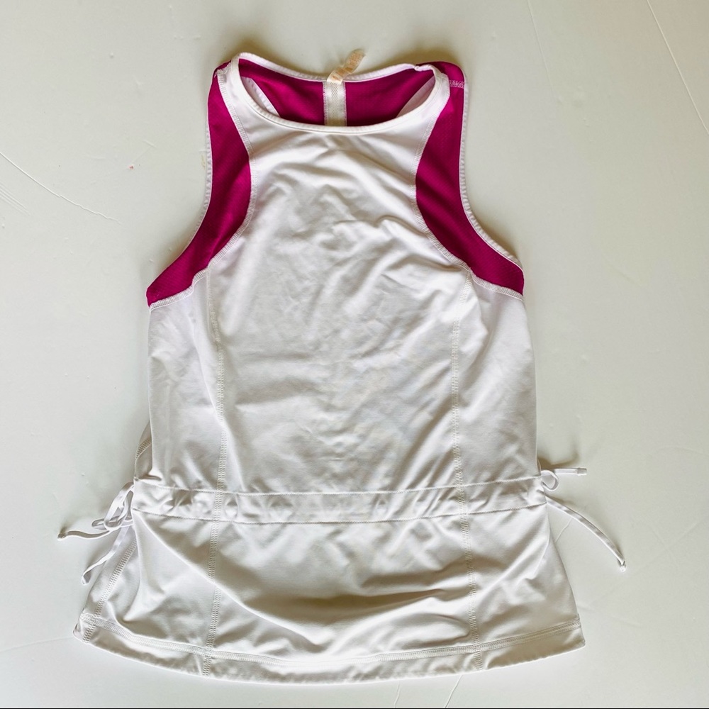 Lucy Athletic Tank Top, Cinched Waist, size Small